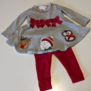 Christmas dress and pants set